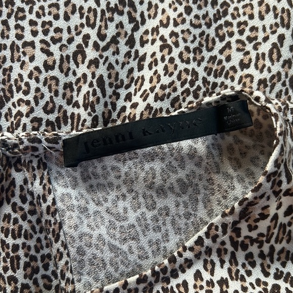 Jenni Kayne Leopard T-Shirt Dress Leopard New Size Medium - Picture 8 of 13